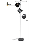 Vloerlamp Kinetic | 3-lichts | Charcoal