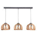 Hanglamp Orba | 3-Lichts | Massief mango naturel