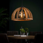 Hanglamp Orba | 1-Lichts | Massief mango Ø60
