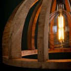 Hanglamp Orba | 1-Lichts | Massief mango Ø60