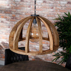 Hanglamp Orba | 1-Lichts | Massief mango Ø60