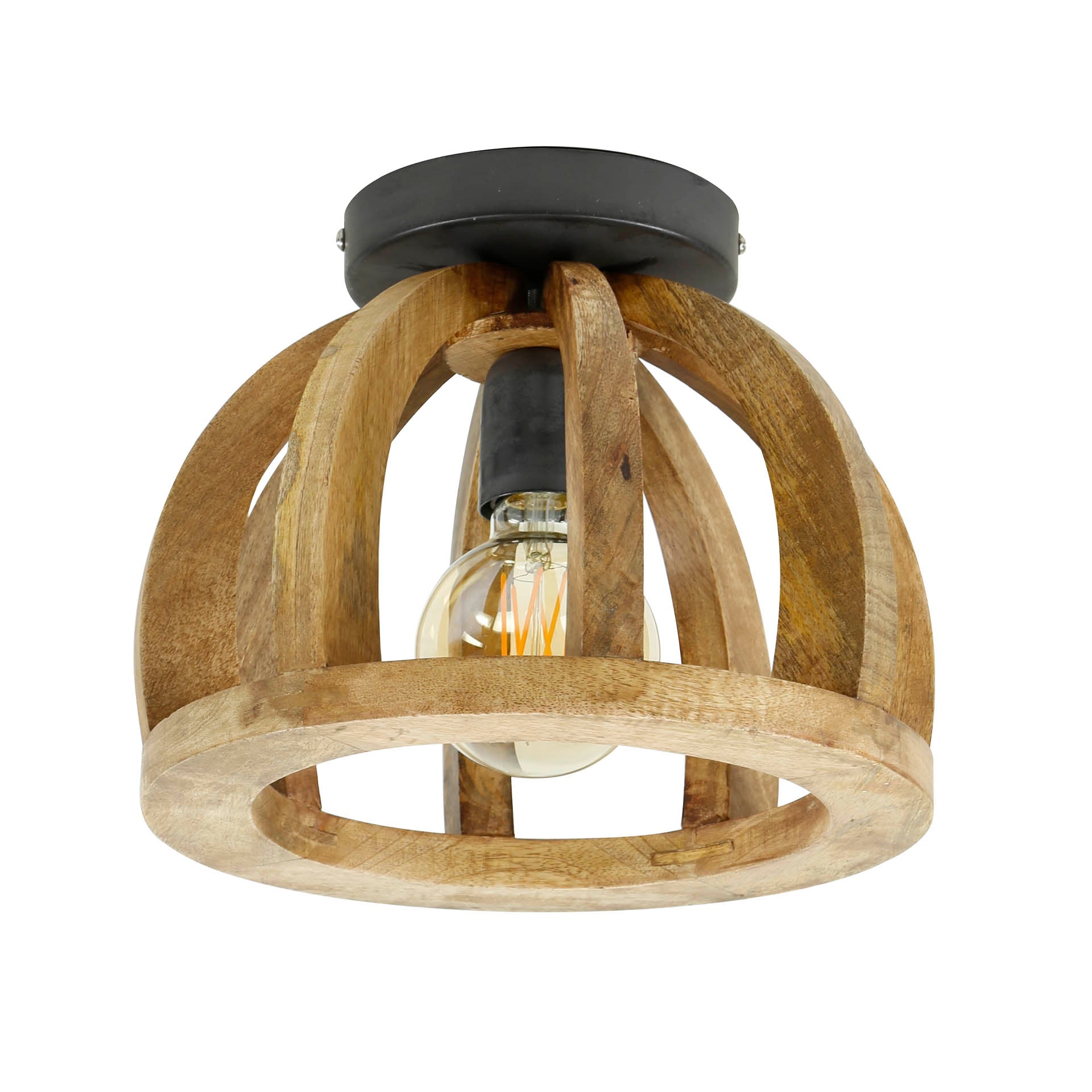 Plafondlamp Orba | 1-Lichts | Massief mango naturel