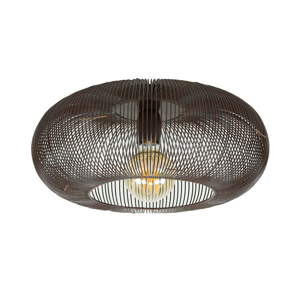 Plafondlamp Copper Twist | 1-Lichts | Zwart nikkel
