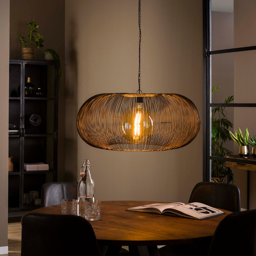 Hanglamp Copper Twist | 1-Lichts | Ø70 | Zwart nikkel