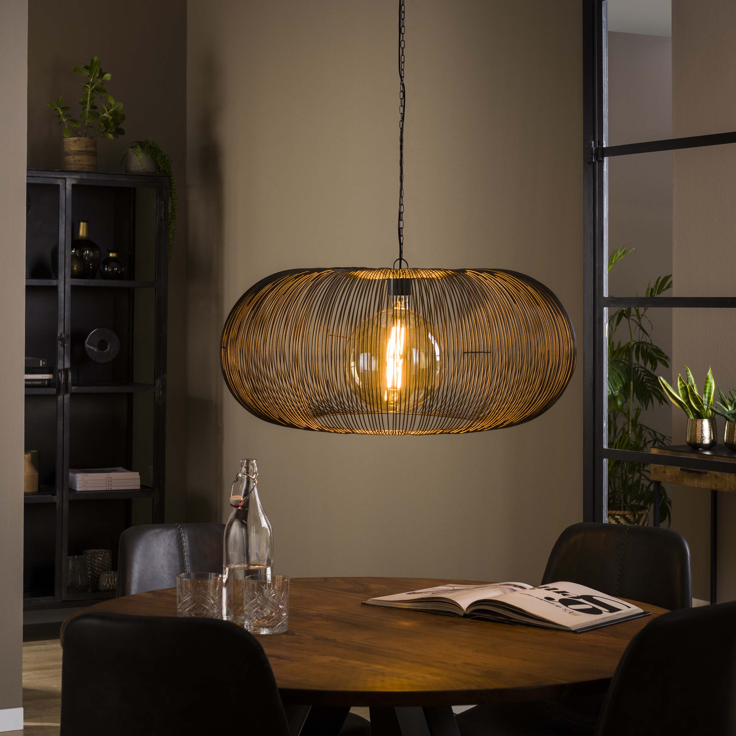 Hanglamp Copper Twist | 1-Lichts | Ø70 | Zwart nikkel