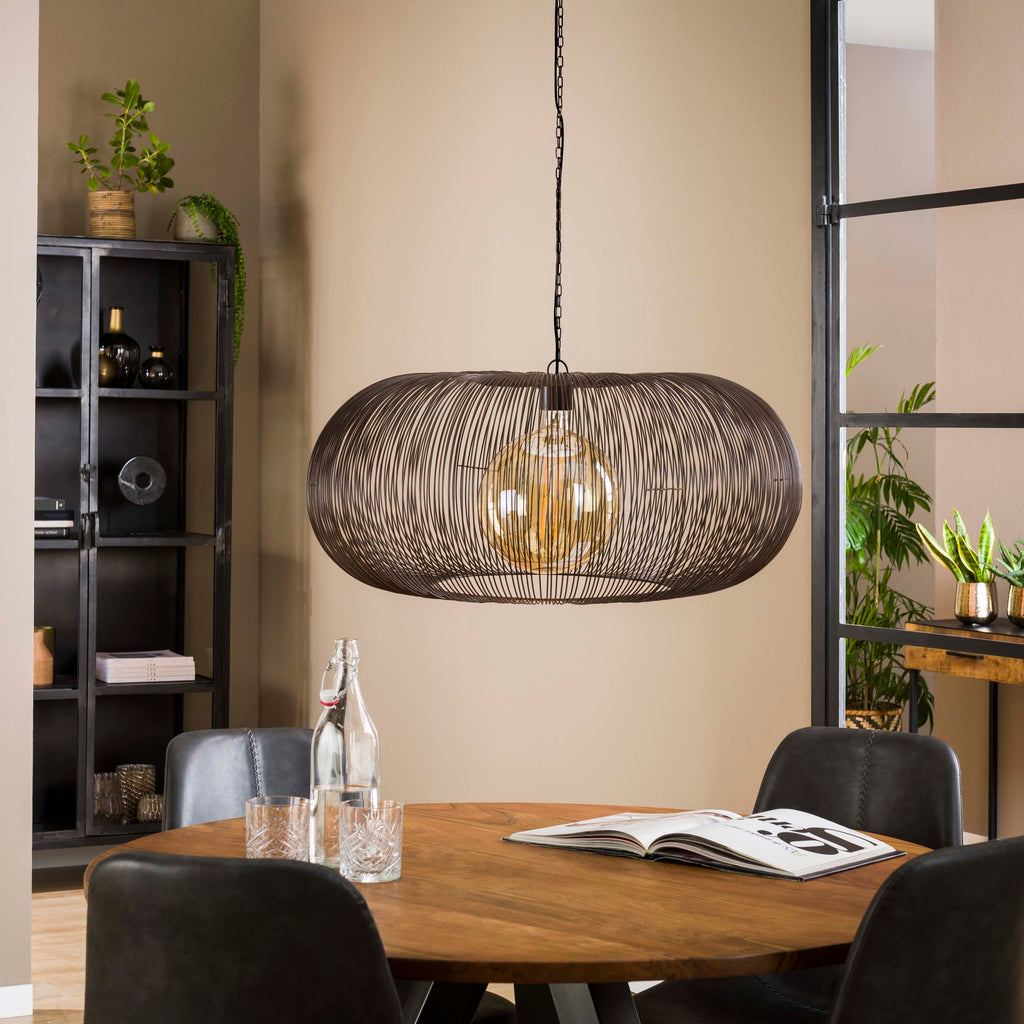 Hanglamp Copper Twist | 1-Lichts | Ø70 | Zwart nikkel