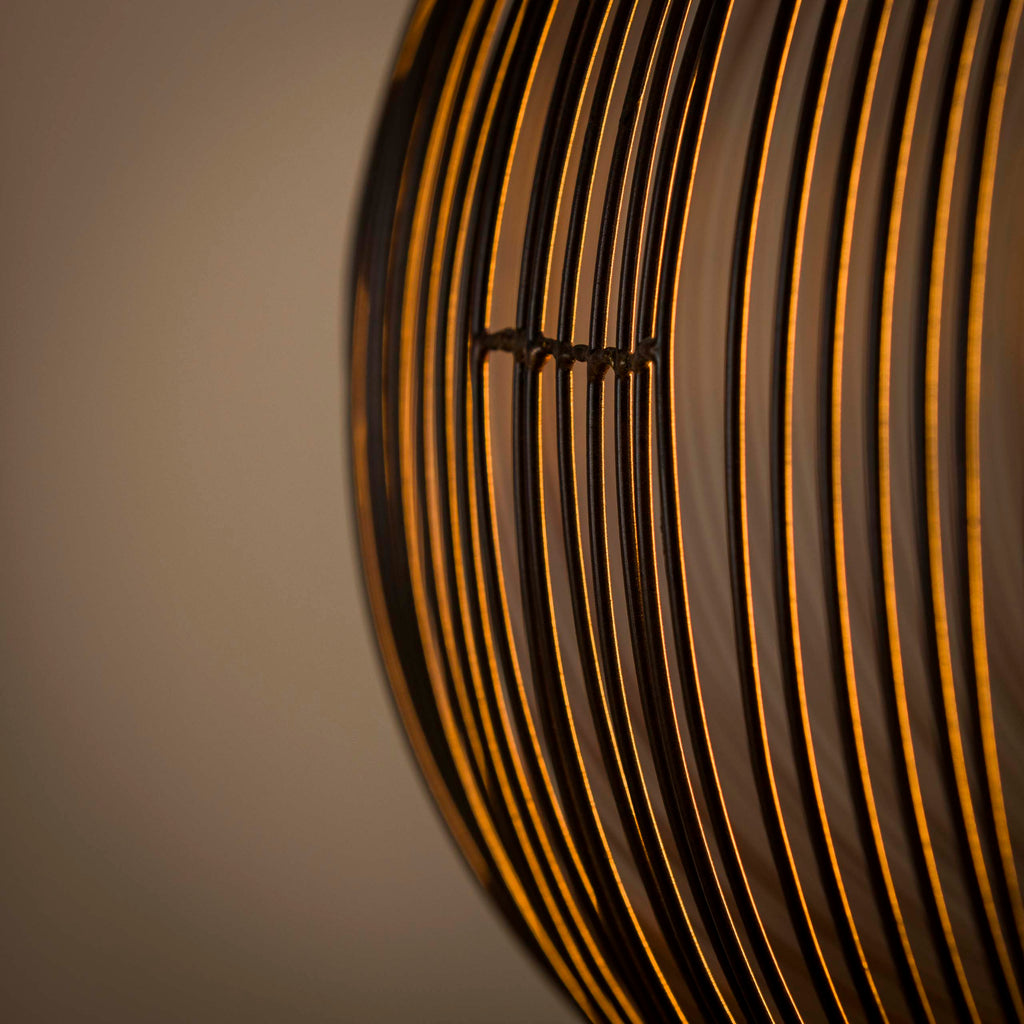 Hanglamp Copper Twist | 1-Lichts | Ø70 | Zwart nikkel