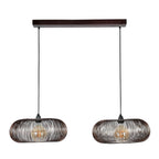 Hanglamp Copper Twist | 2-Lichts | Zwart nikkel