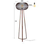 Vloerlamp Copper Twist | 1-Lichts | Zwart nikkel