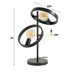 Tafellamp Hover | 2-Lichts | Charcoal