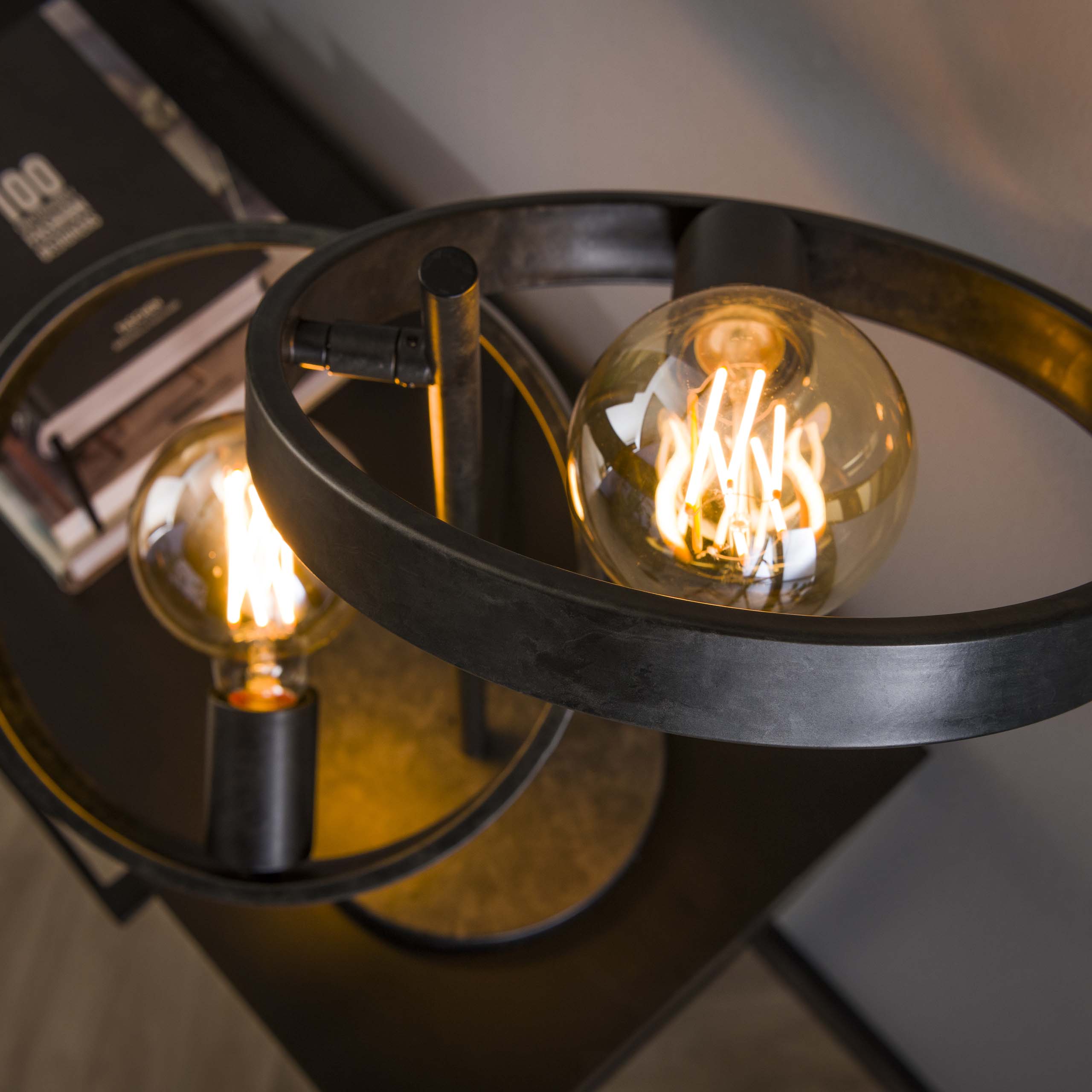 Tafellamp Hover | 2-Lichts | Charcoal