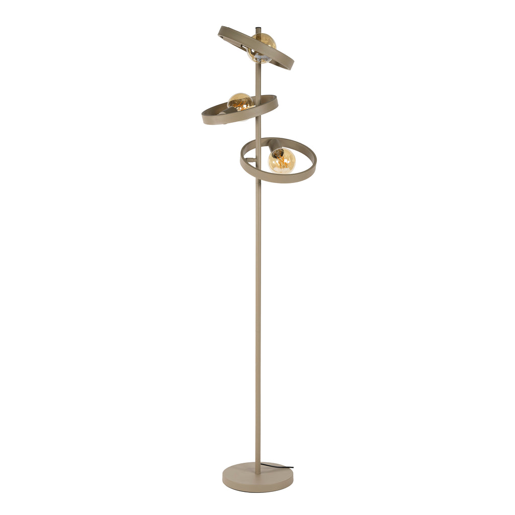 Vloerlamp Hover | 3-lichts | Beige