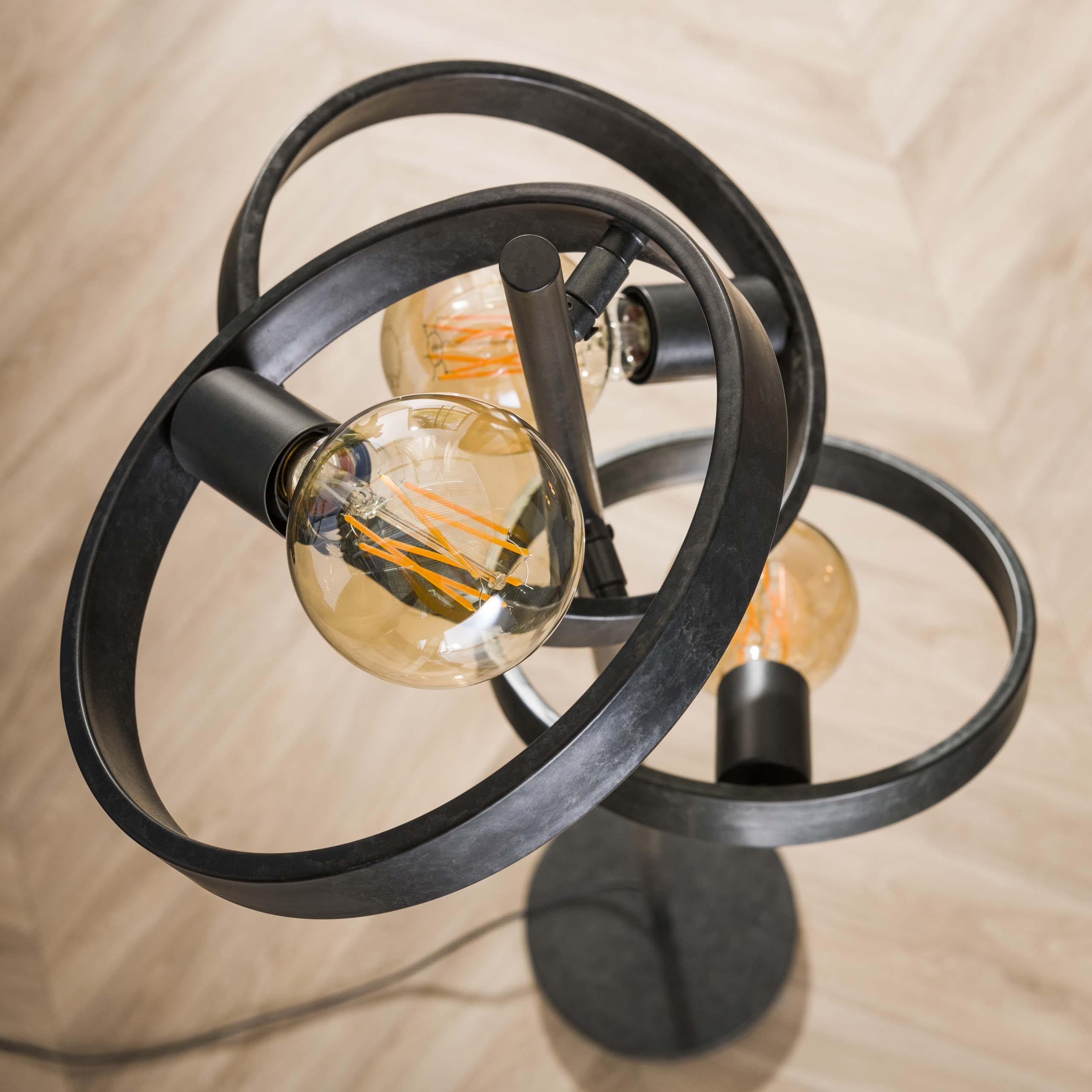 Vloerlamp Hover | 3-Lichts | Charcoal