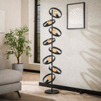 Vloerlamp Hover | 8-Lichts | Charcoal