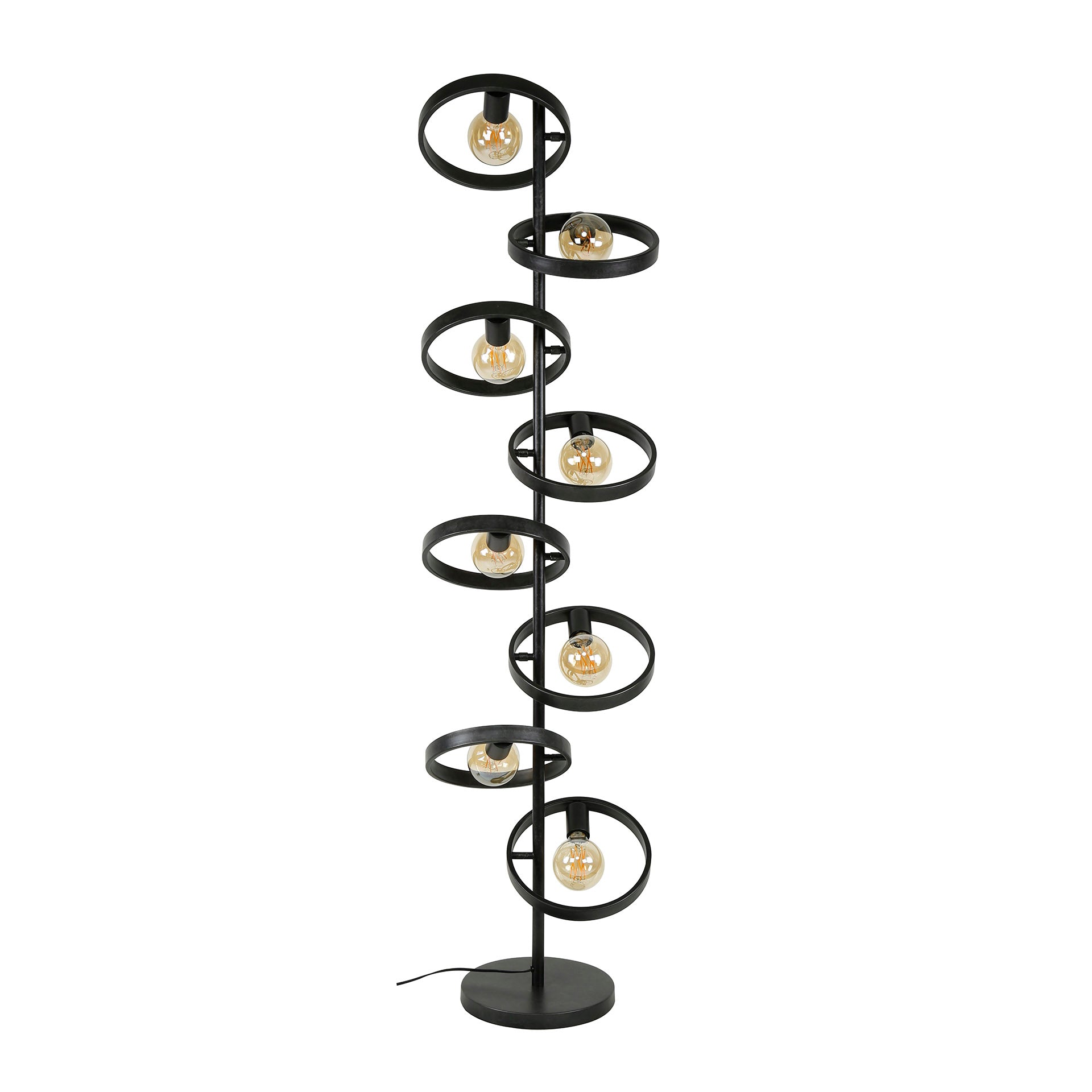 Vloerlamp Hover | 8-Lichts | Charcoal
