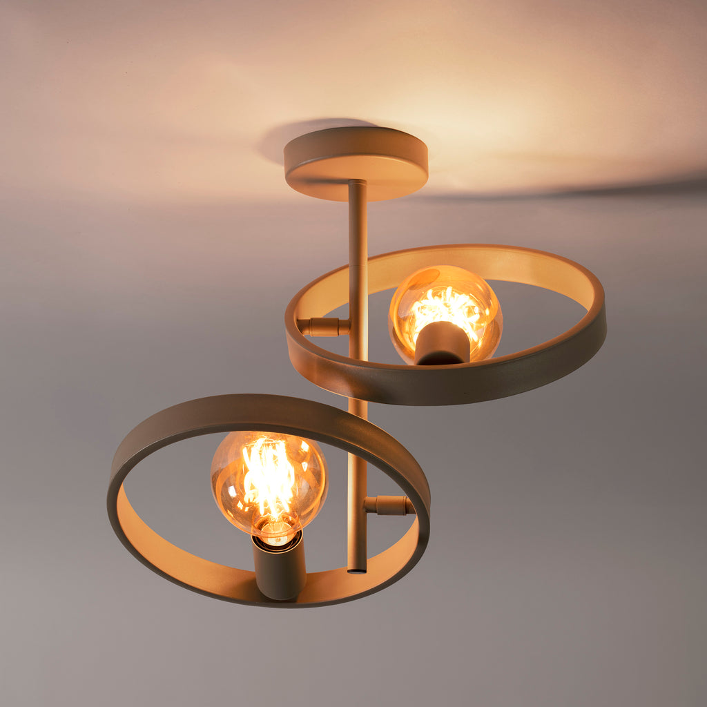 Plafondlamp Hover | 2-Lichts | Beige