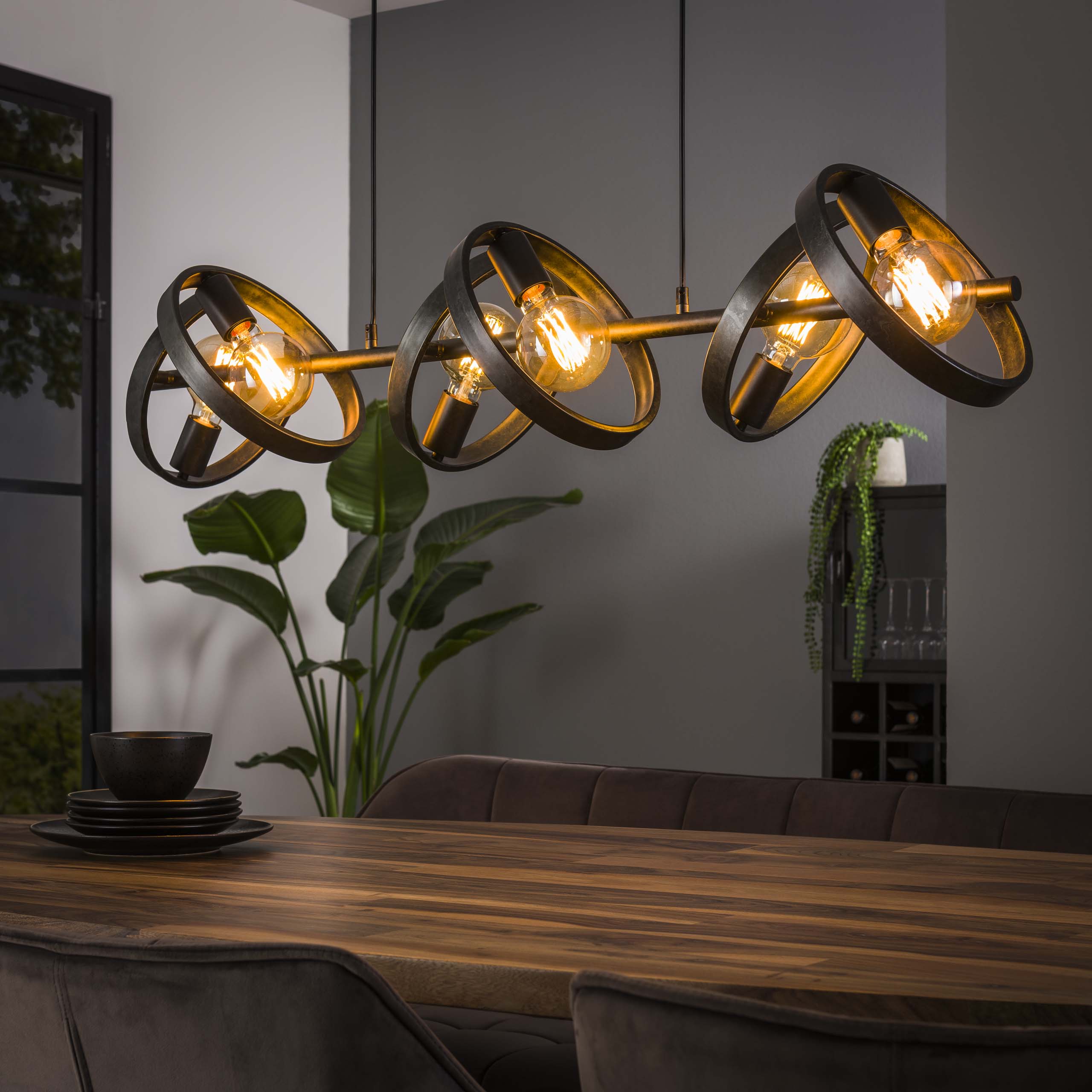 Hanglamp Hover | 6-Lichts | Charcoal