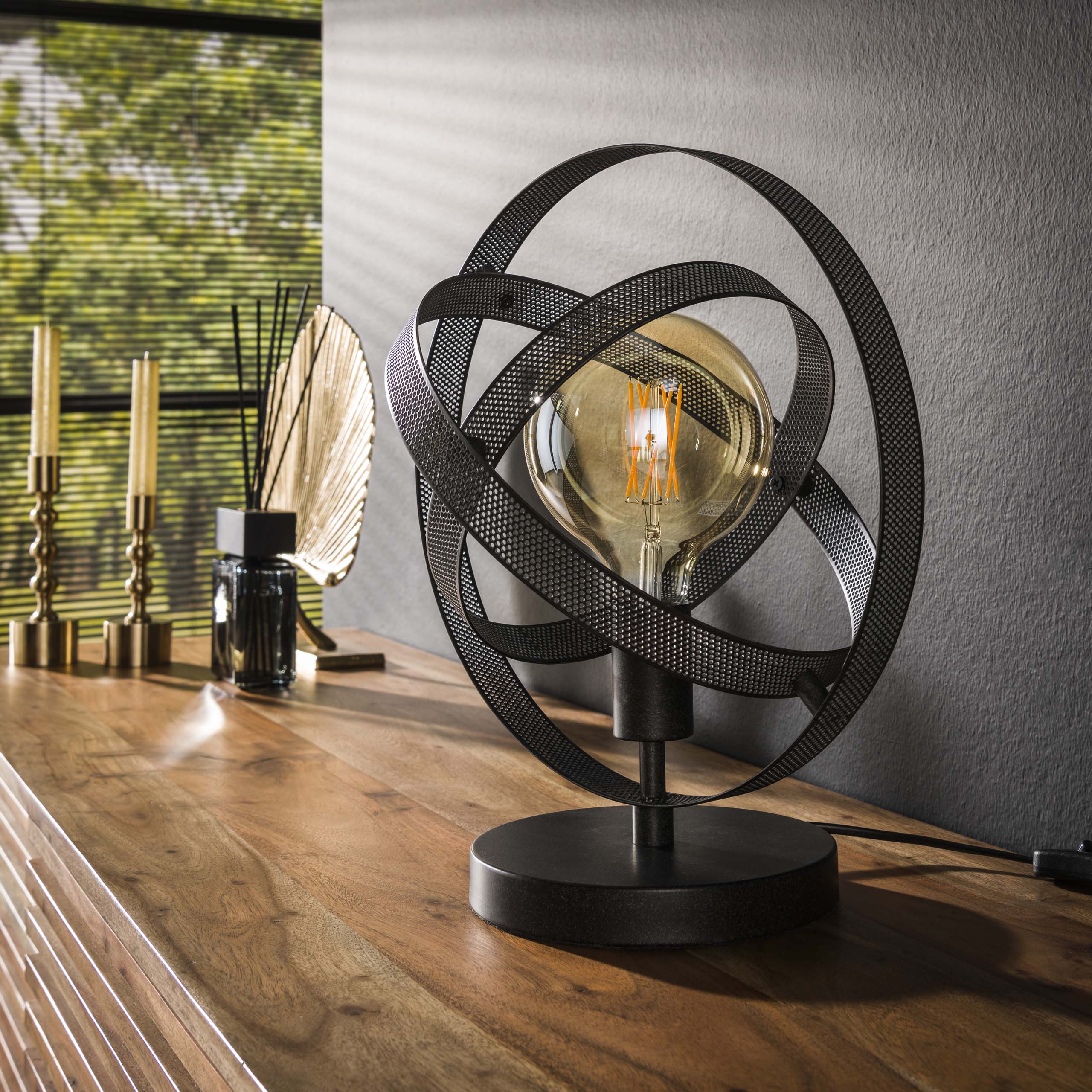 Tafellamp Cosmos Mesh | 1-Lichts | Artic zwart