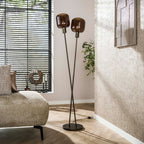 Vloerlamp Bronza | 2-lichts | Sienna bruin
