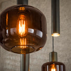 Hanglamp Bronza | 4+3-Lichts | Sienna bruin