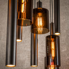 Hanglamp Sepiora | 5+4-Lichts | Sienna bruin