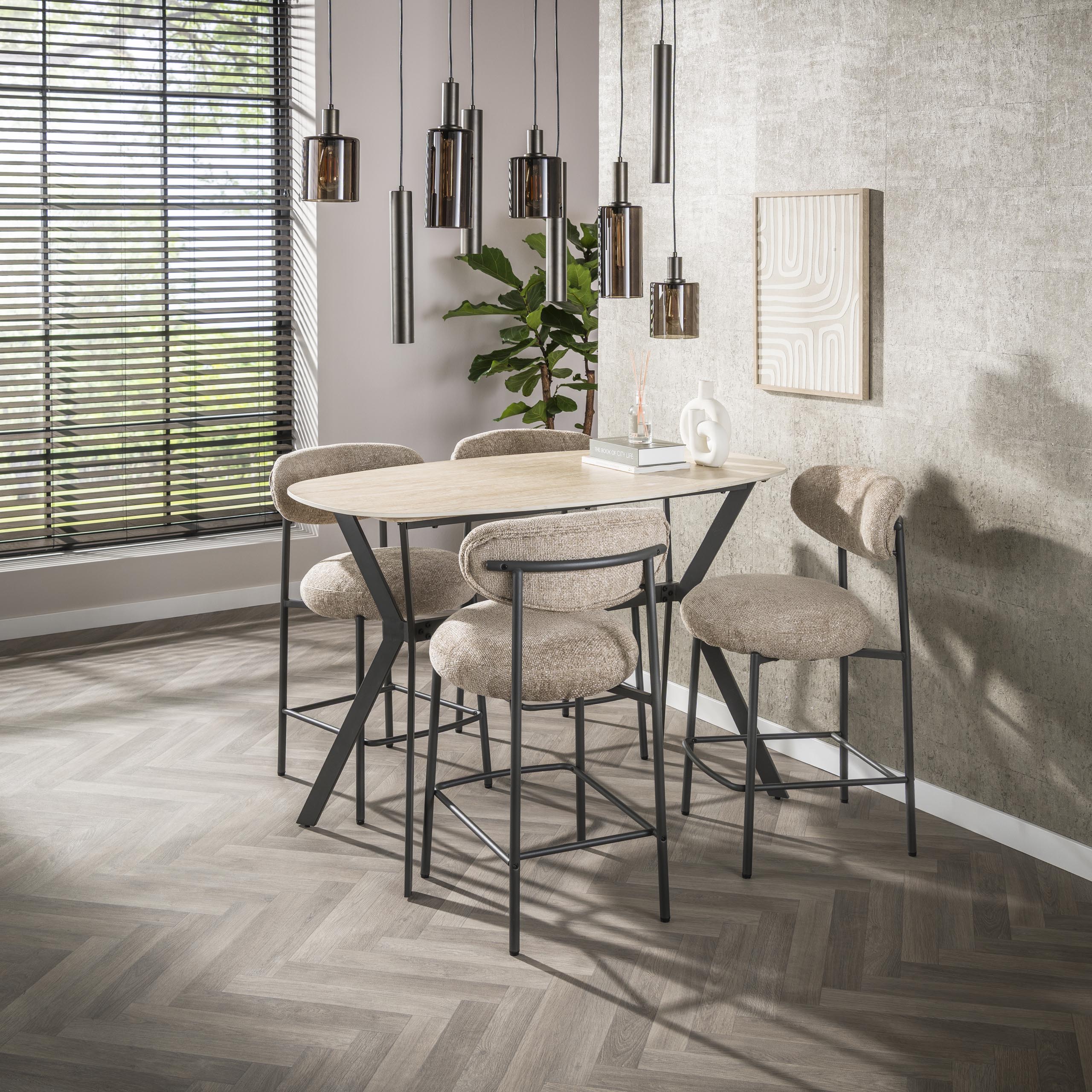 Hanglamp Sepiora | 5+4-Lichts | Sienna bruin