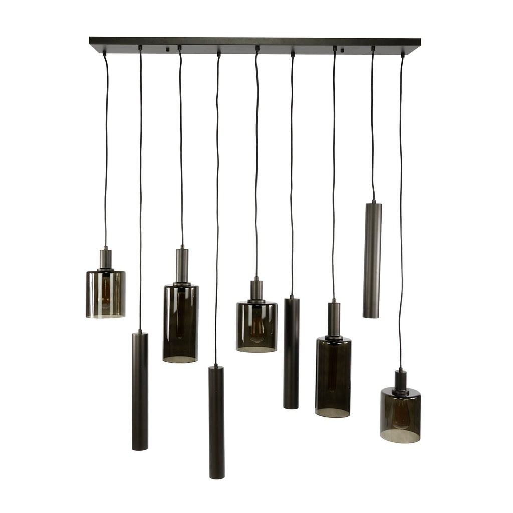 Hanglamp Sepiora | 5+4-Lichts | Sienna bruin