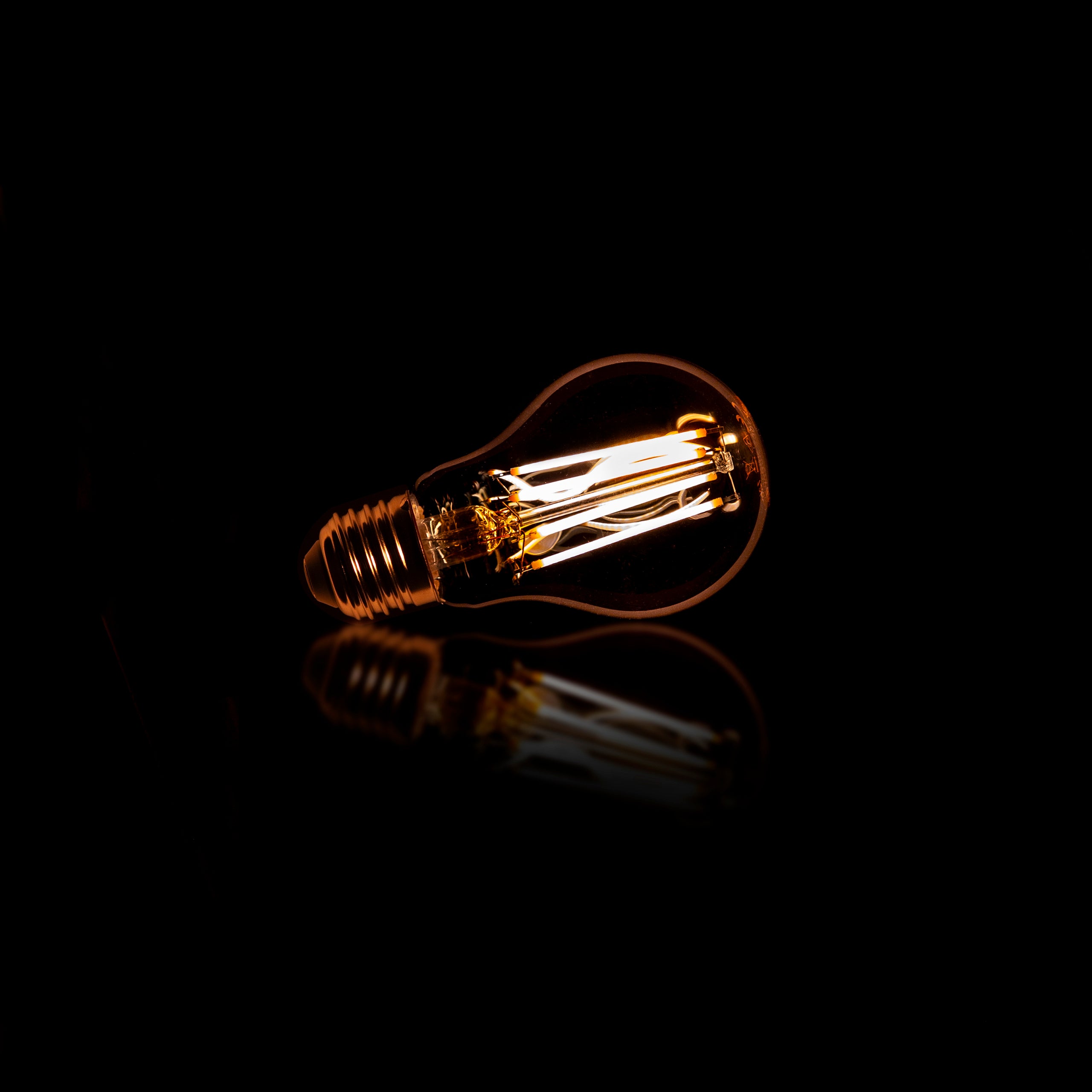 Lichtbron LED Filament A60 | Amber glas | E27