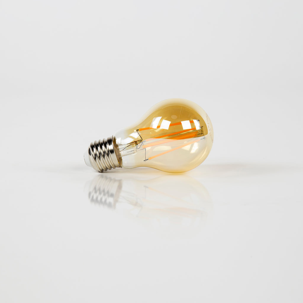 Lichtbron LED Filament A60 | Amber glas | E27