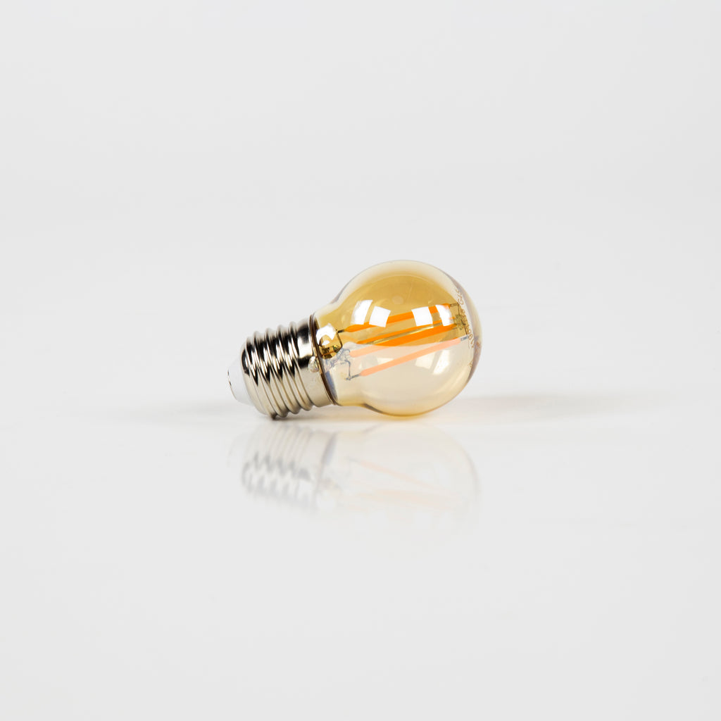 Lichtbron LED G45 | Filament | Amber Ø4,5cm