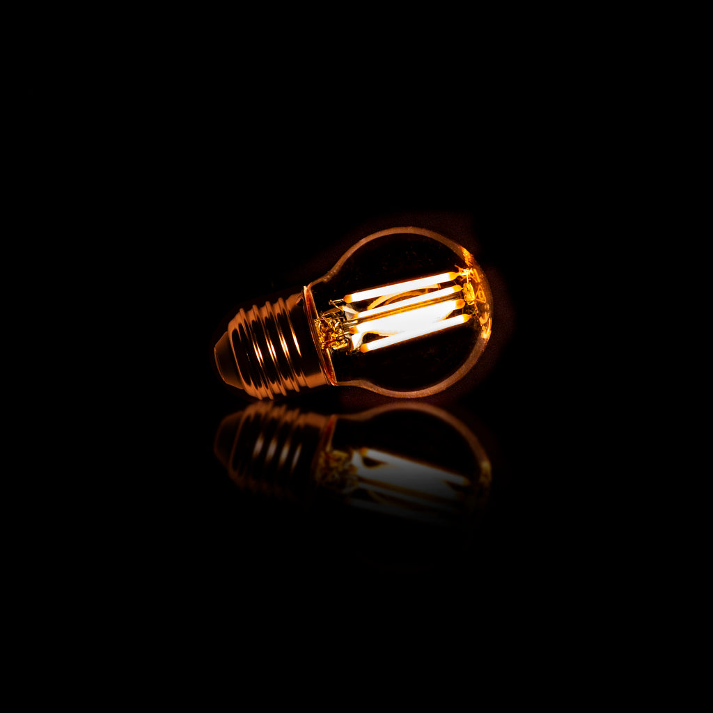 Lichtbron LED G45 | Filament | Amber Ø4,5cm