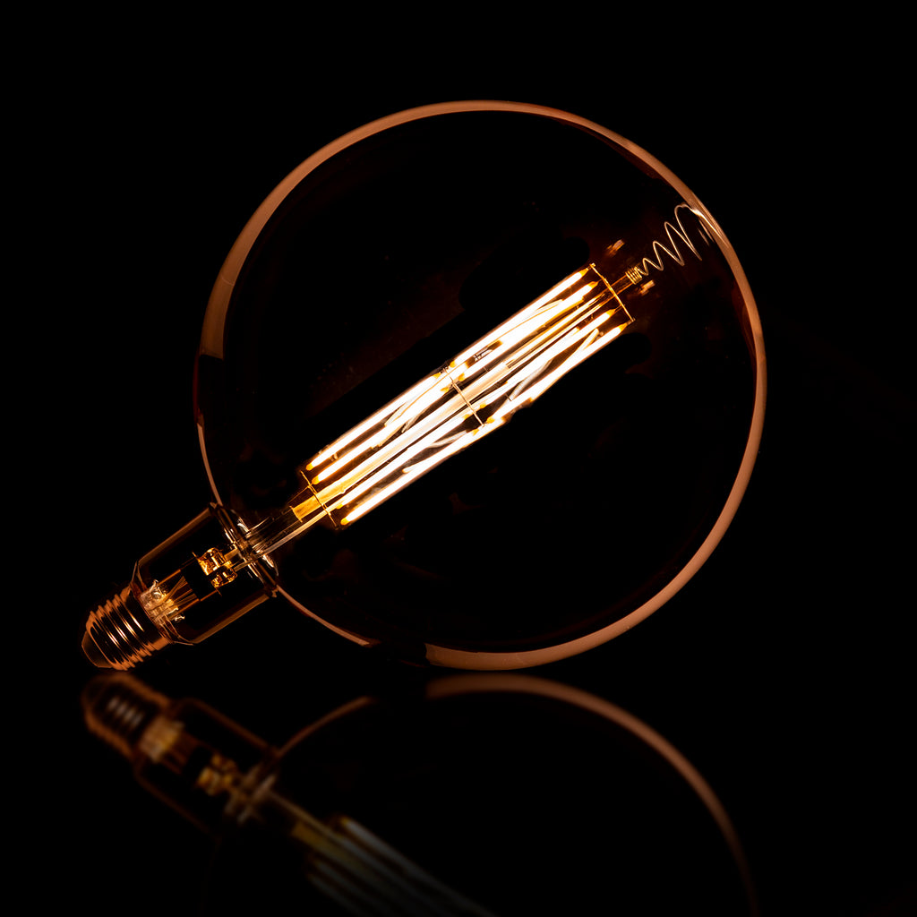 Lichtbron LED [G200] Filament bol Ø20cm | Amber glas