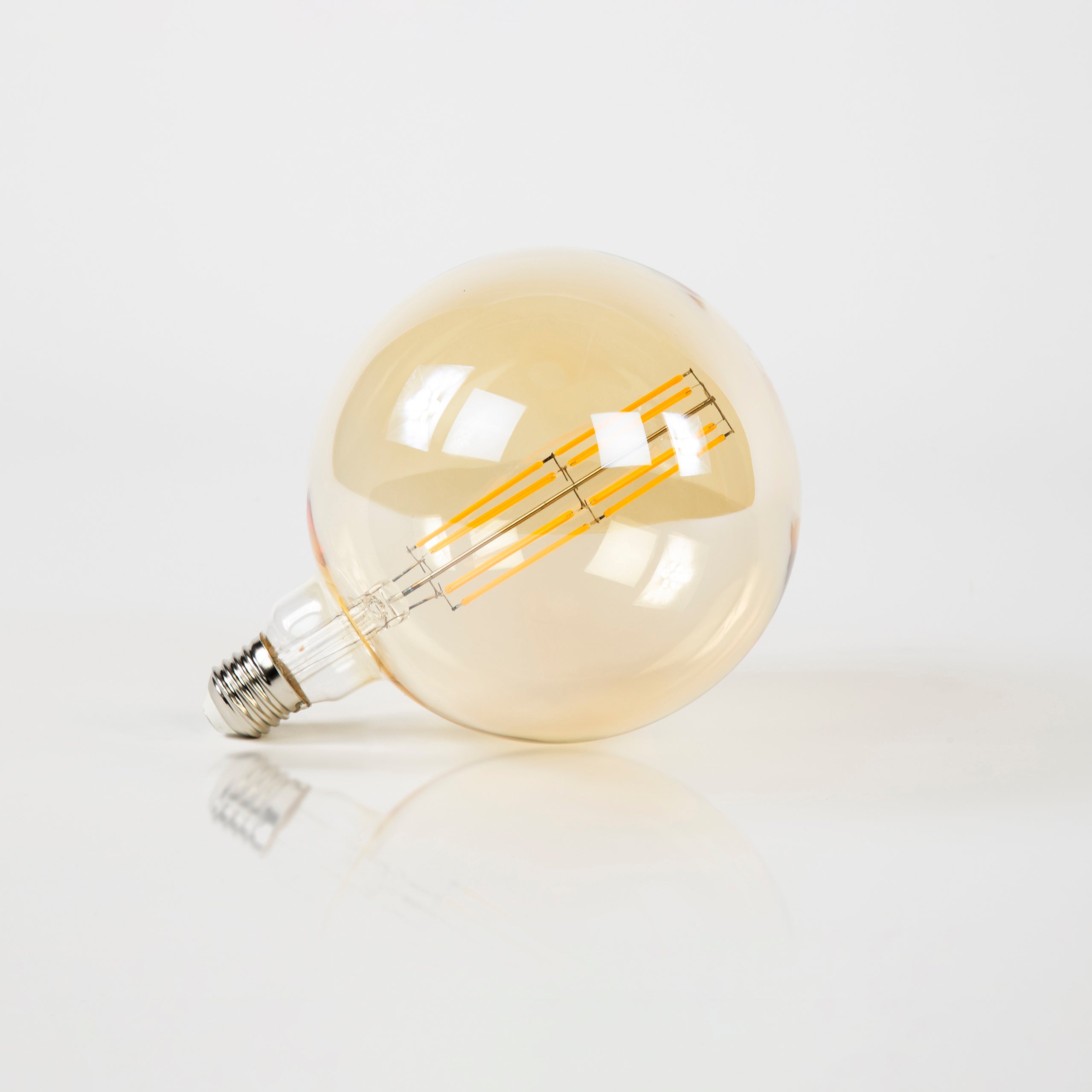 Lichtbron LED Filament | G150 | Amber glas Ø15cm