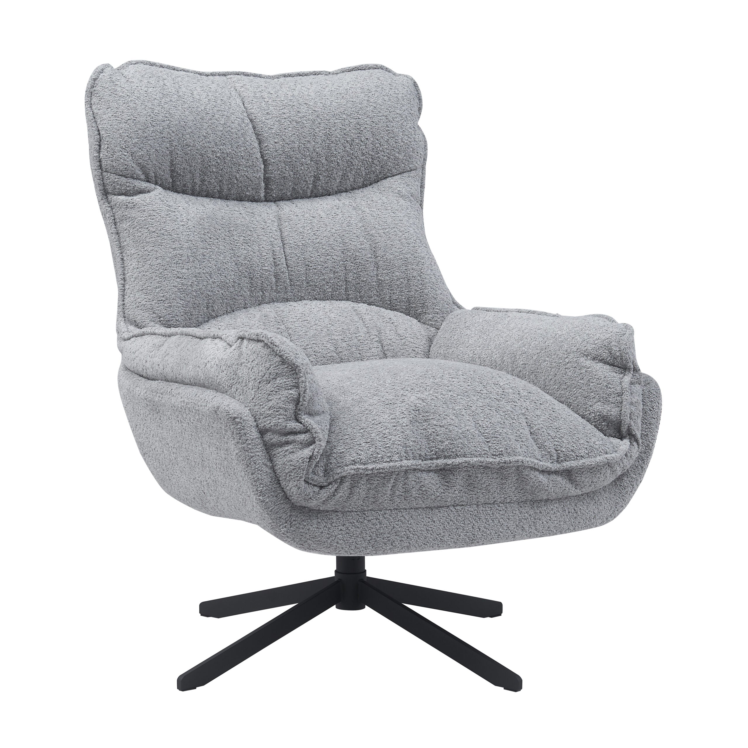 Fauteuil Vera | Draaibaar | Polyester | Metalen poot
