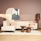 Hoekbank Floris | 2,5-Zits | Divan Links | Velvet Beige