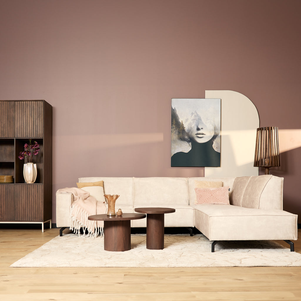 Hoekbank Floris | 2,5-Zits | Rechts | Velvet Beige