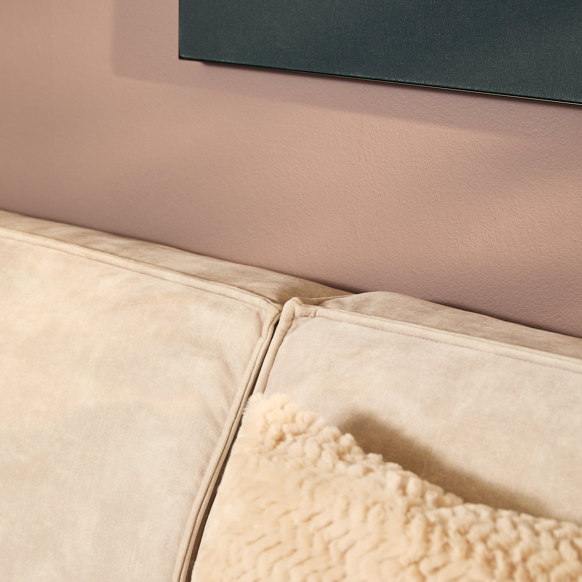 Hoekbank Floris | 2,5-Zits | Divan Links | Velvet Beige