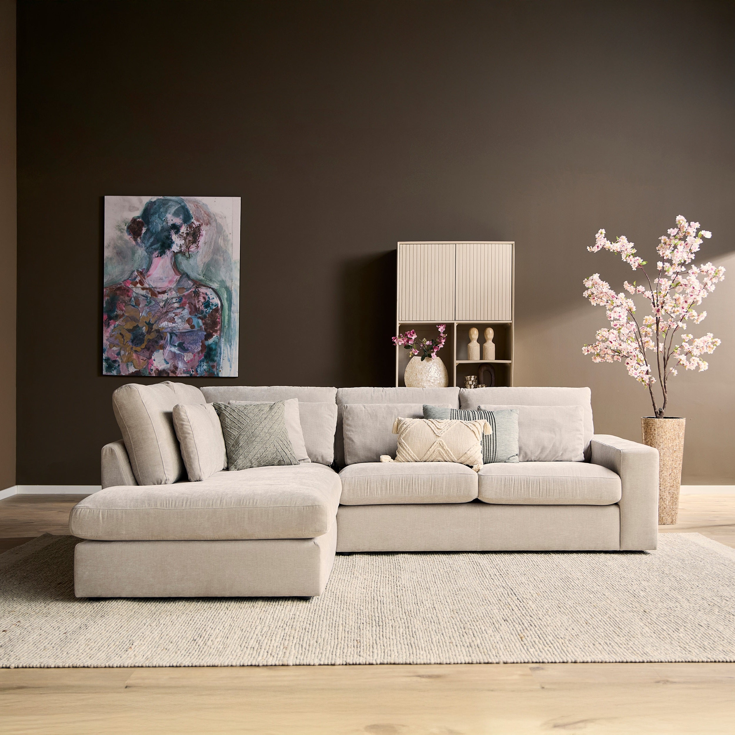 Hoekbank Jesse | Divan links | Boston Toffee