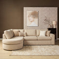 MySofa Alma hoekbank beige, divan links + 2,5-zits