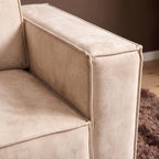 MySofa Floris | Divan links + 2,5-zits | Beige fluweel