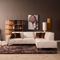 MySofa Floris| 2,5 zits + divan rechts | fluweel beige