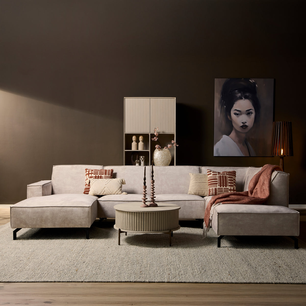 MySofa Floris - Lounge links + 2,5ZA + Divan rechts - Torre 02 - direct leverbaar