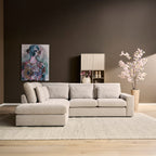 MySofa Jesse | 2,5-zits + ottomane rechts | beige