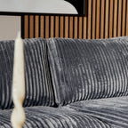 MySofa Teddy | 2,5-zits + divan rechts | antraciet