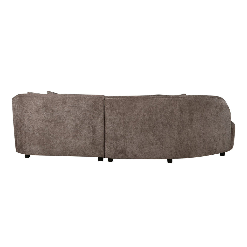 MySofa Novi Hoekbank Grijs Lounge L + 3-zits