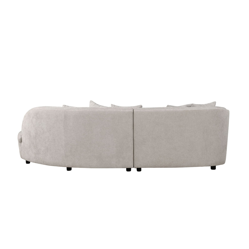 MySofa Novi hoekbank lichtgrijs 3-zits + lounge rechts