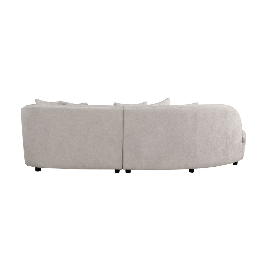 MySofa Novi hoekbank lichtgrijs lounge L + 3-zits