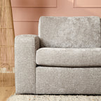 Hoekbank Alma | 2,5-zits met divan links | Trenza 8 Beige