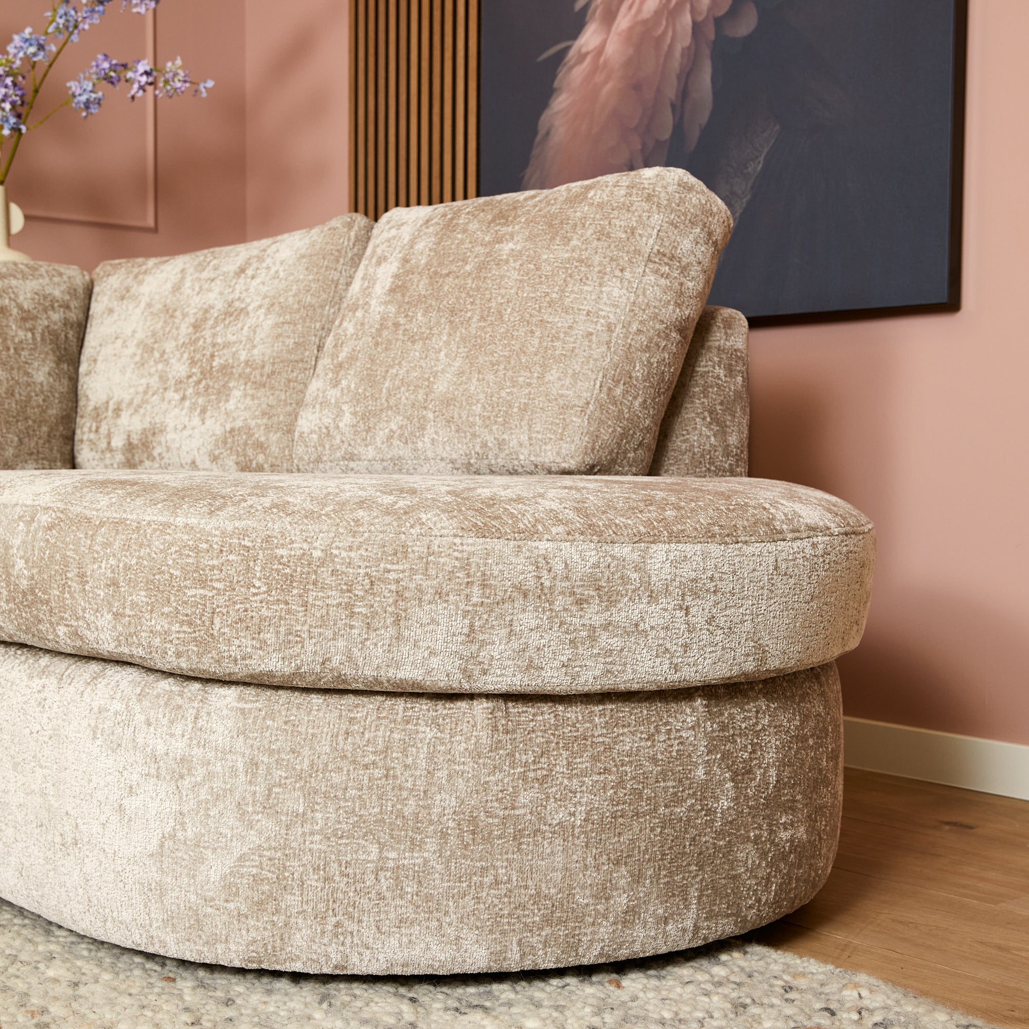 Hoekbank Alma | 2,5-Zits Divan Links | Beige