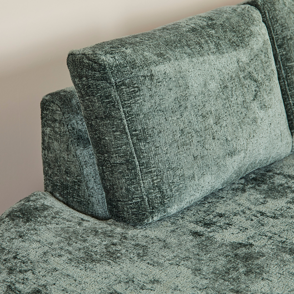 Hoekbank Alma | 2,5-Zits met Divan | Trenza 21 Groen